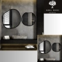 Zestaw luster organicznych w ramie- SODALIT W RAMIE